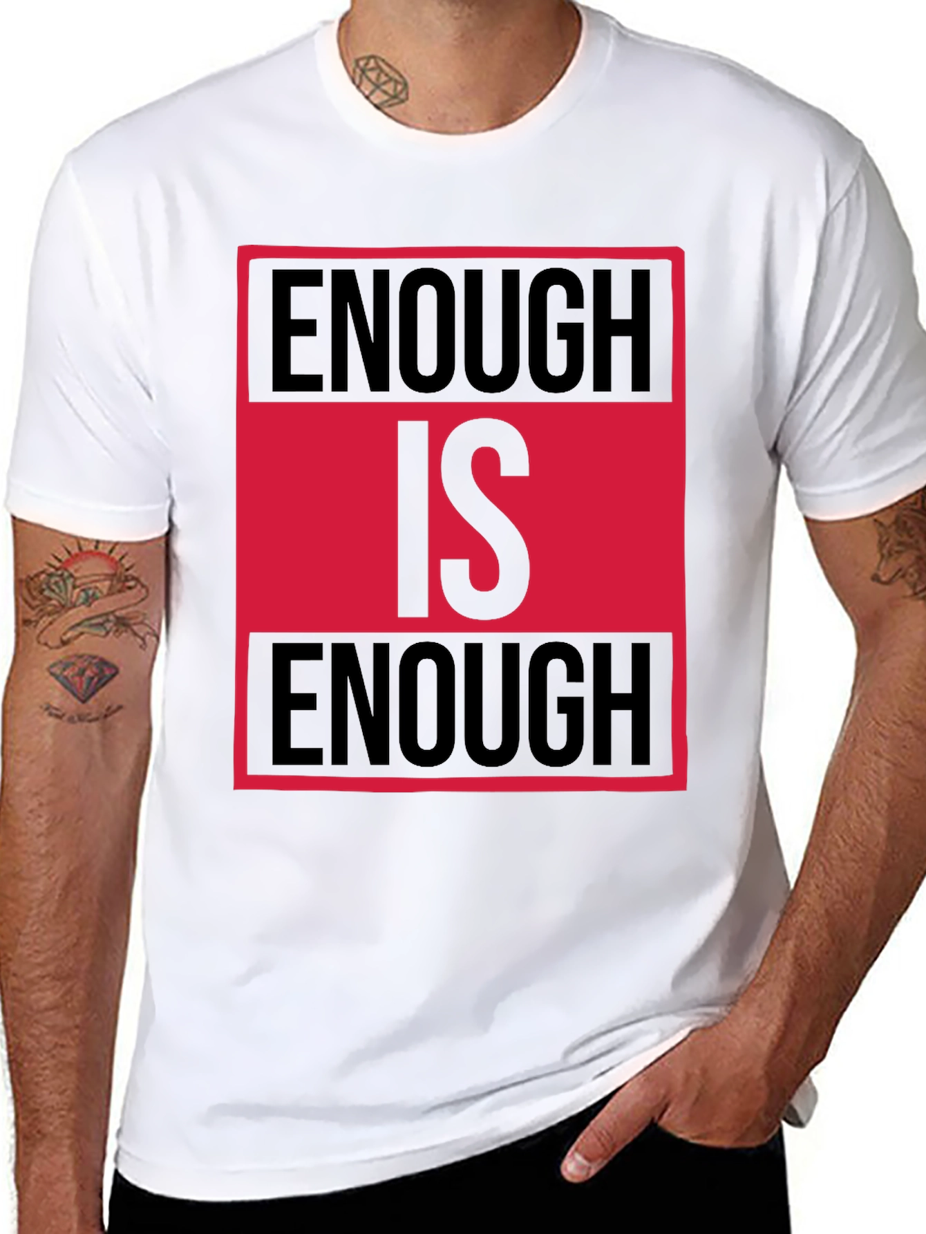 Enough Is Enough Graphic Tee - Bold Statement Shirt