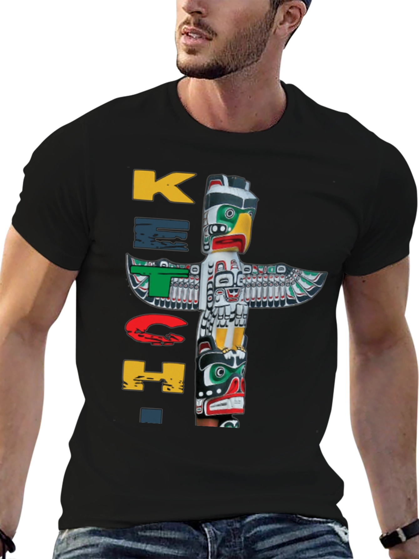 Ketch T-Shirt Totem Pole Design