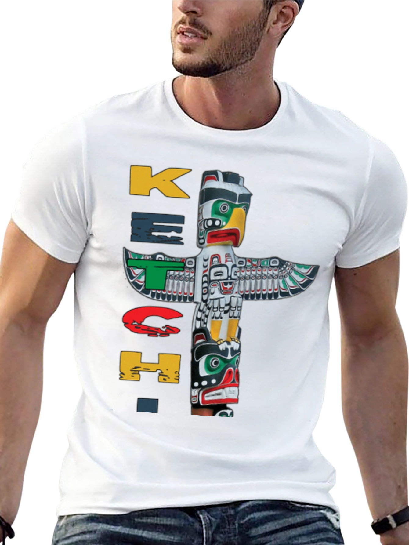 Ketch T-Shirt Totem Pole Design