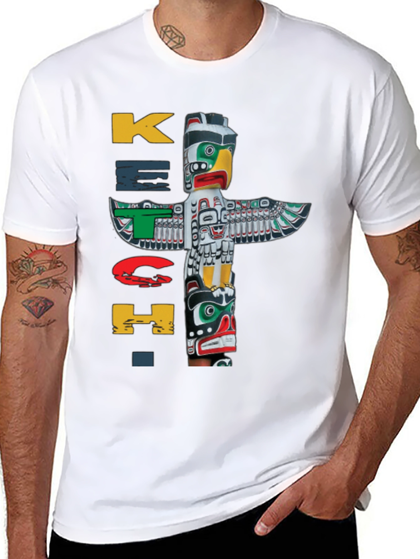 Ketch T-Shirt Totem Pole Design