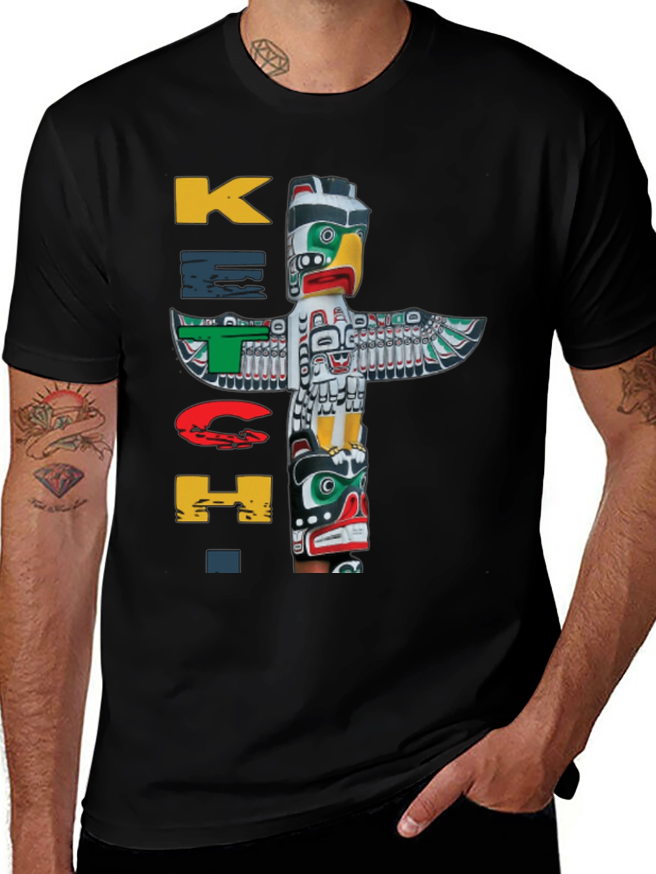 Ketch T-Shirt Totem Pole Design