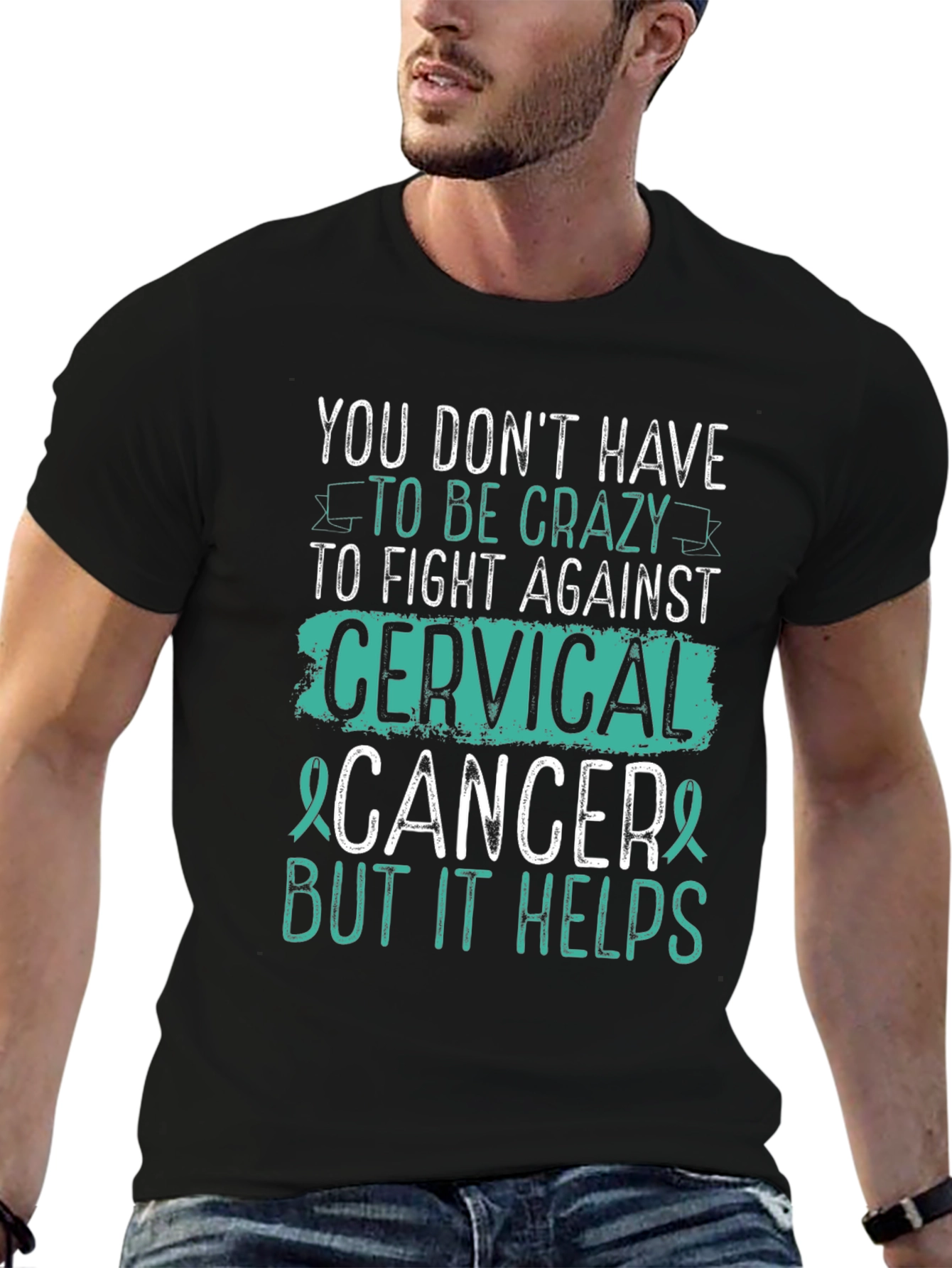 Cervical Cancer Awareness T-Shirt - Crazy Helps!