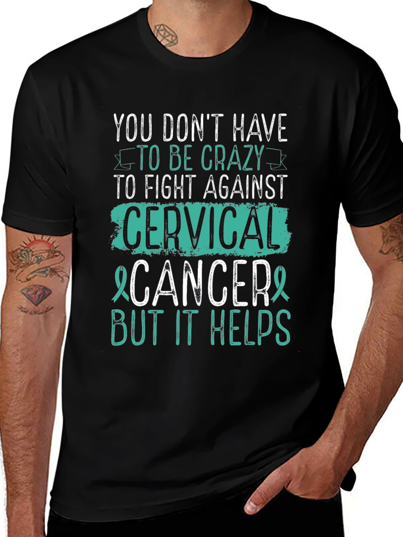 Cervical Cancer Awareness T-Shirt - Crazy Helps!