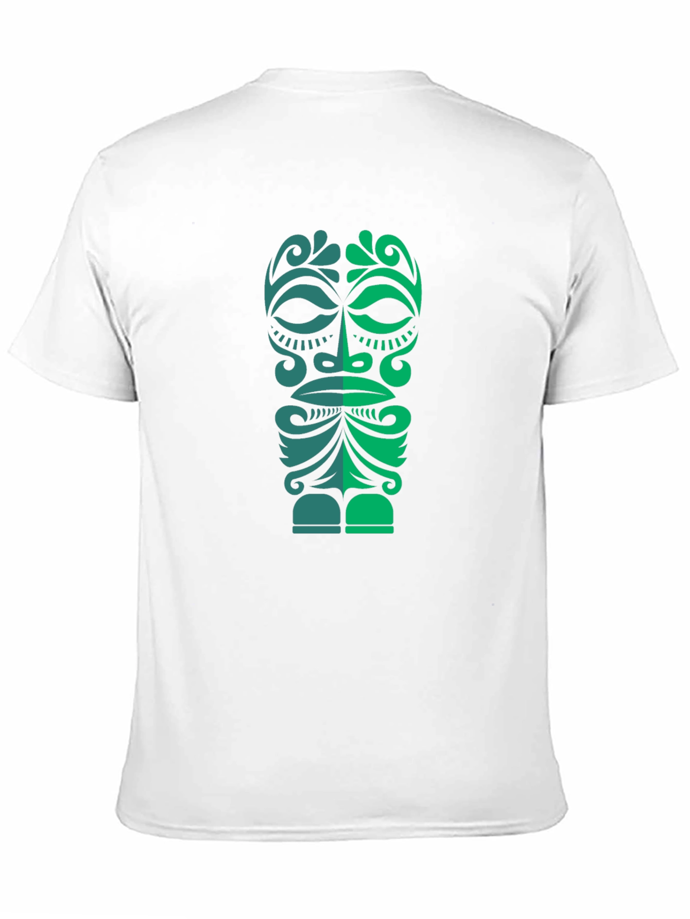Tribal Tiki Mask Graphic Tee - Mens Black T-Shirt