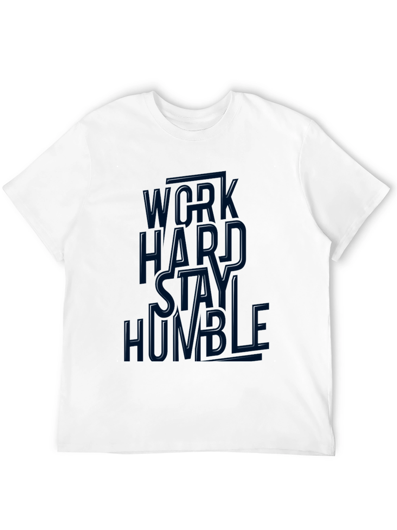 Work Hard Stay Humble Graphic Tee - Black
