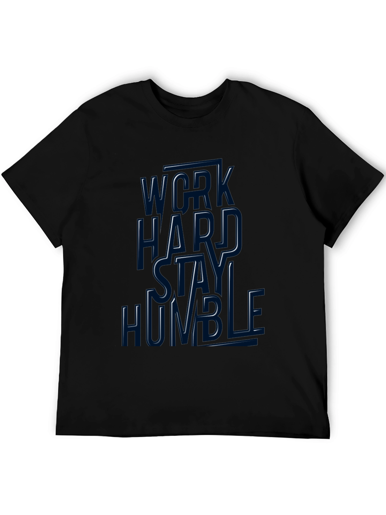 Work Hard Stay Humble Graphic Tee - Black