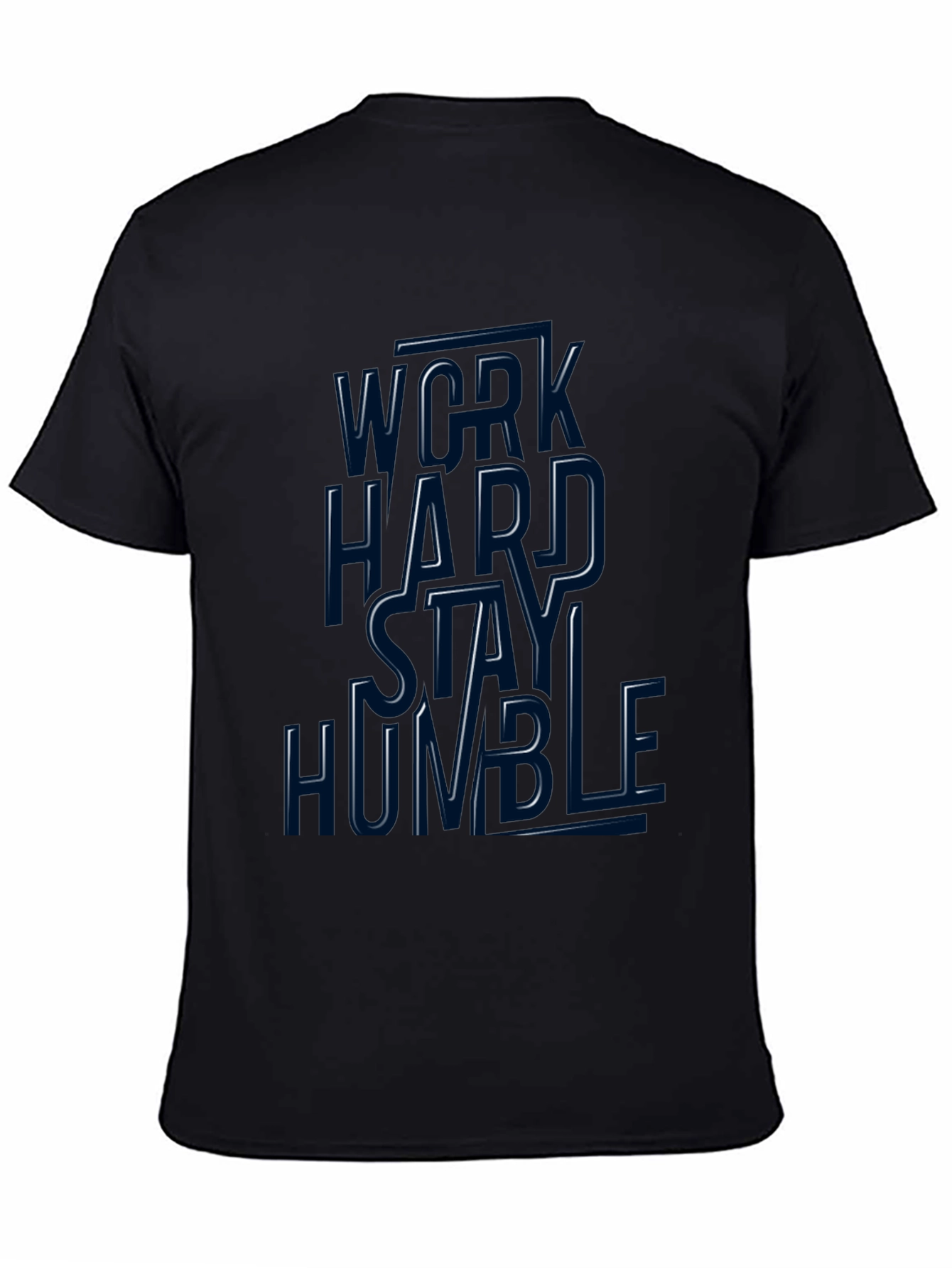 Work Hard Stay Humble Graphic Tee - Black