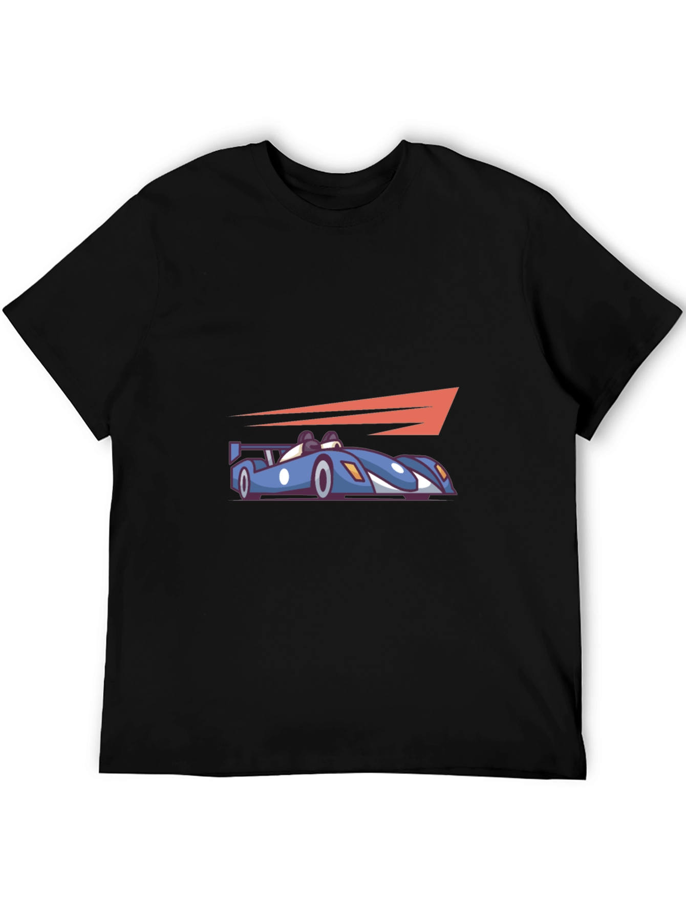 Race Car Graphic Tee - Black Cotton