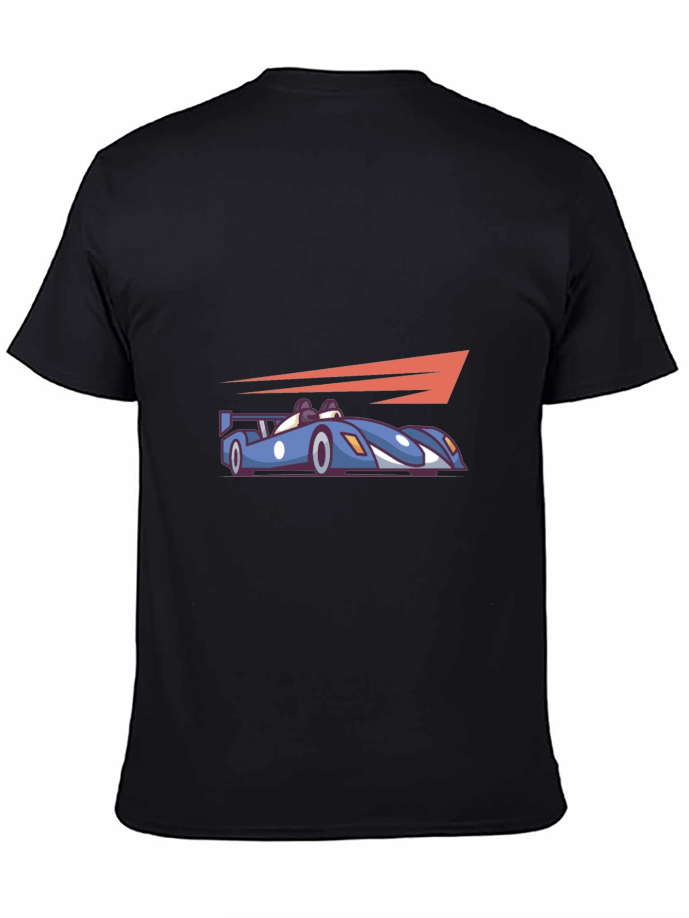 Race Car Graphic Tee - Black Cotton