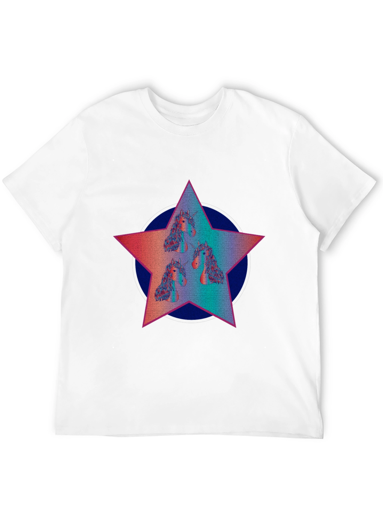 Unicorn Star Graphic Tee - Black