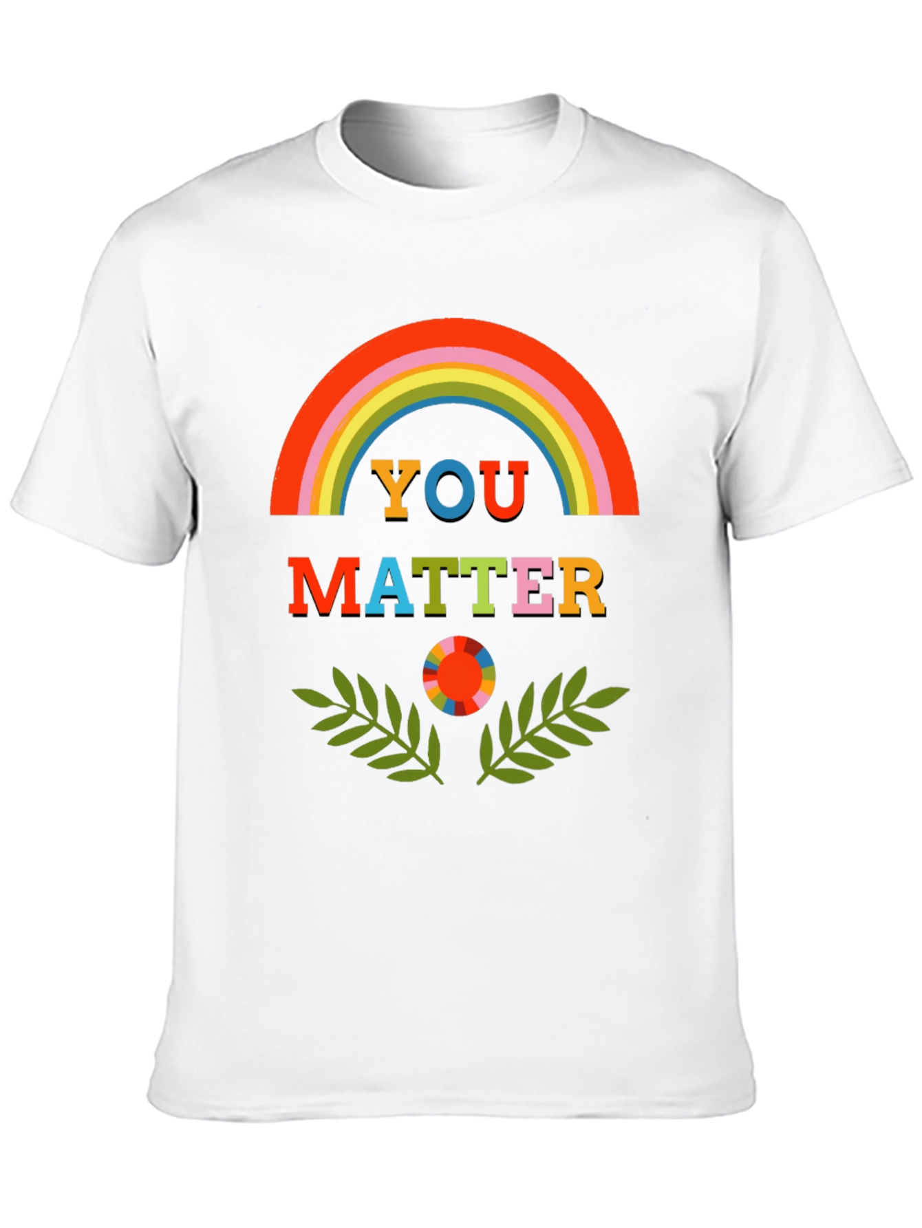You Matter Rainbow Graphic Tee - Unisex Black T-Shirt