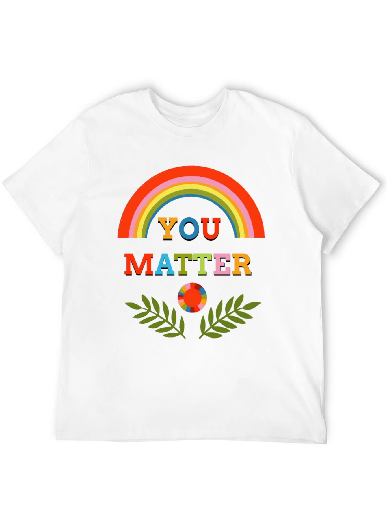 You Matter Rainbow Graphic Tee - Unisex Black T-Shirt