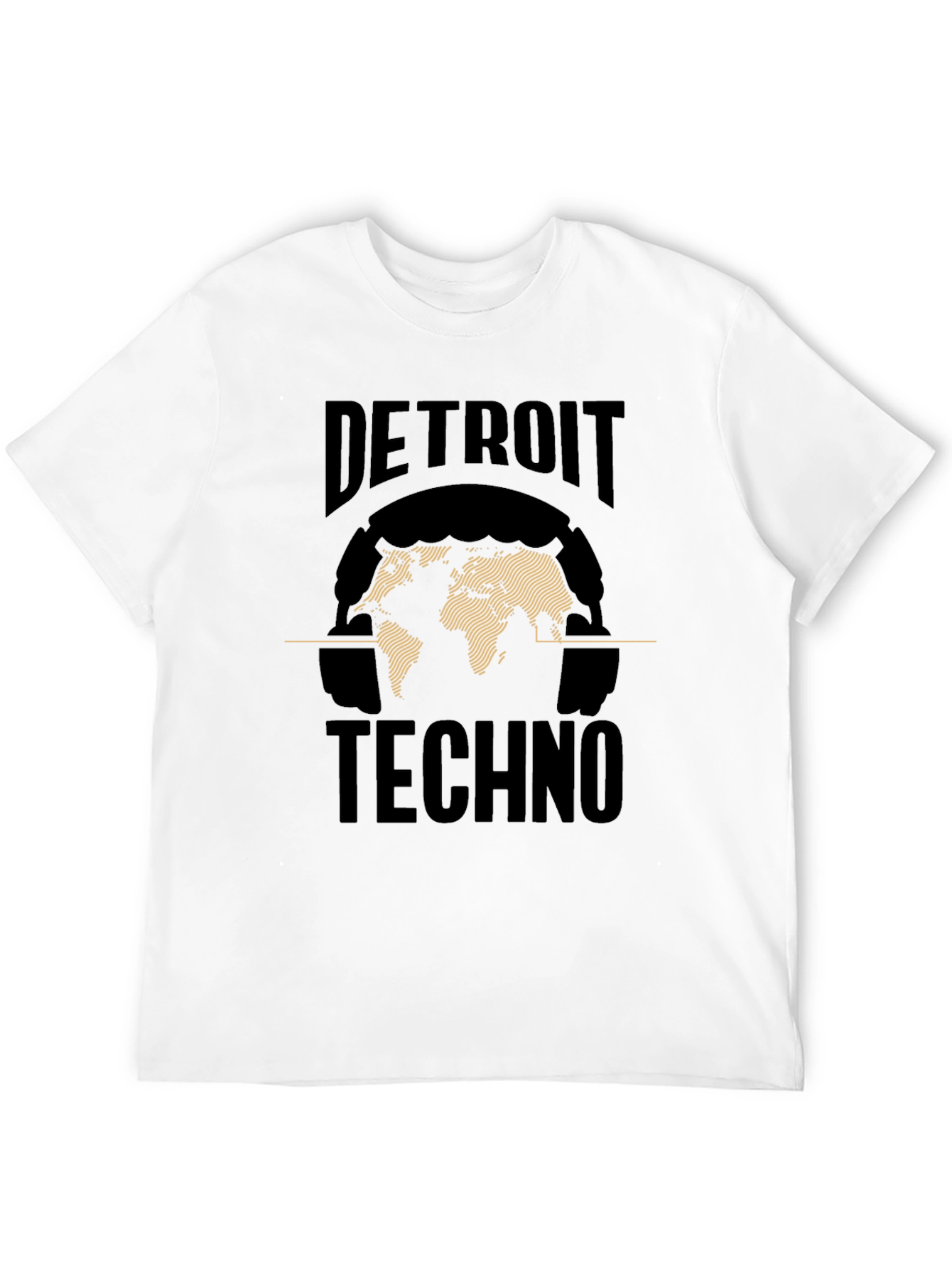 Detroit Techno World Map Graphic Tee