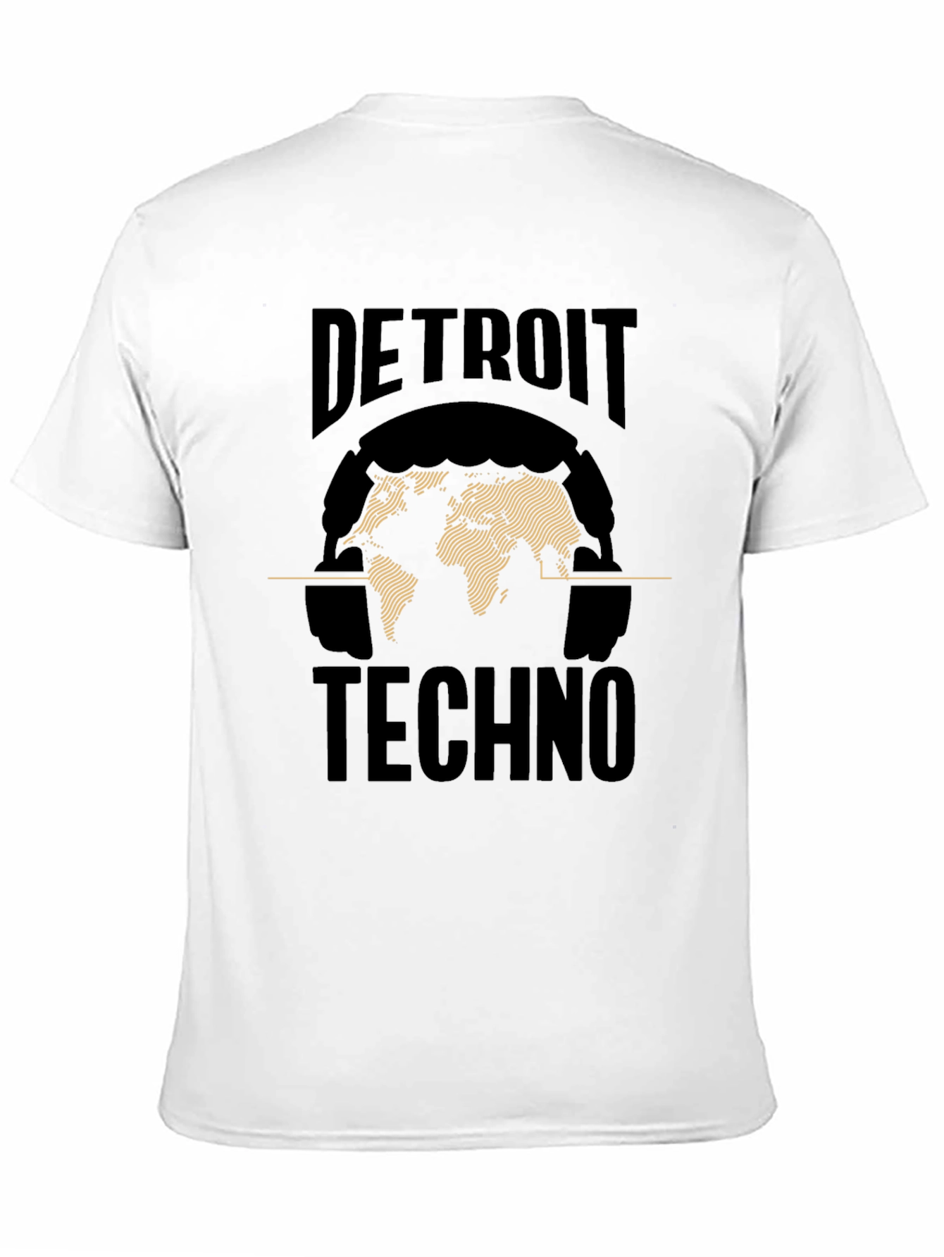 Detroit Techno World Map Graphic Tee