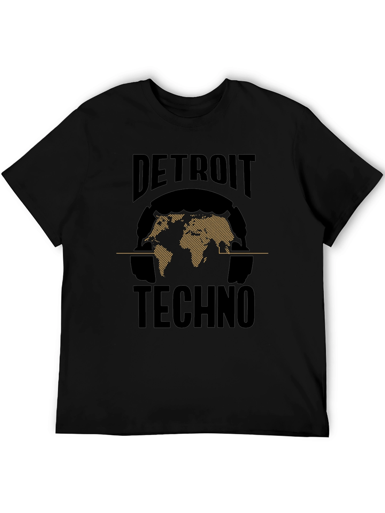 Detroit Techno World Map Graphic Tee