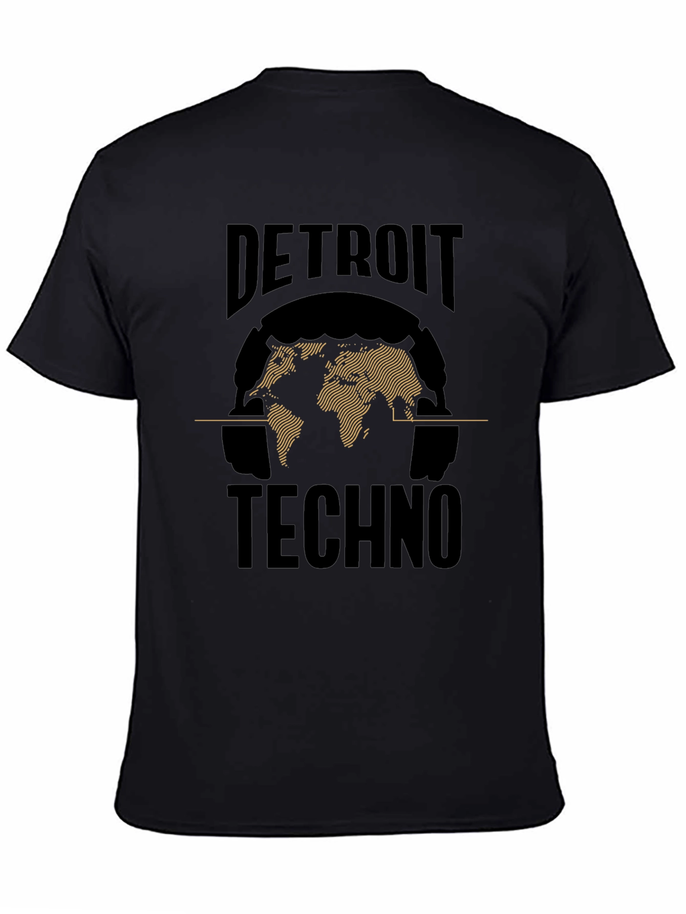 Detroit Techno World Map Graphic Tee
