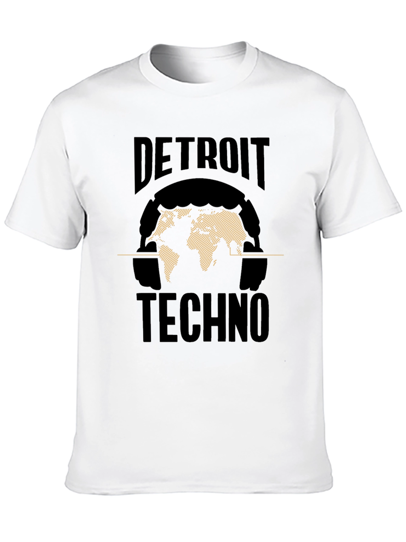 Detroit Techno World Map Graphic Tee