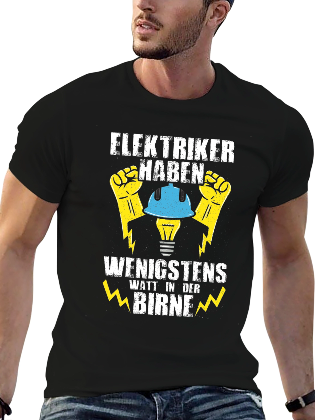 Electrician Humor T-Shirt - Watt In Der Birne