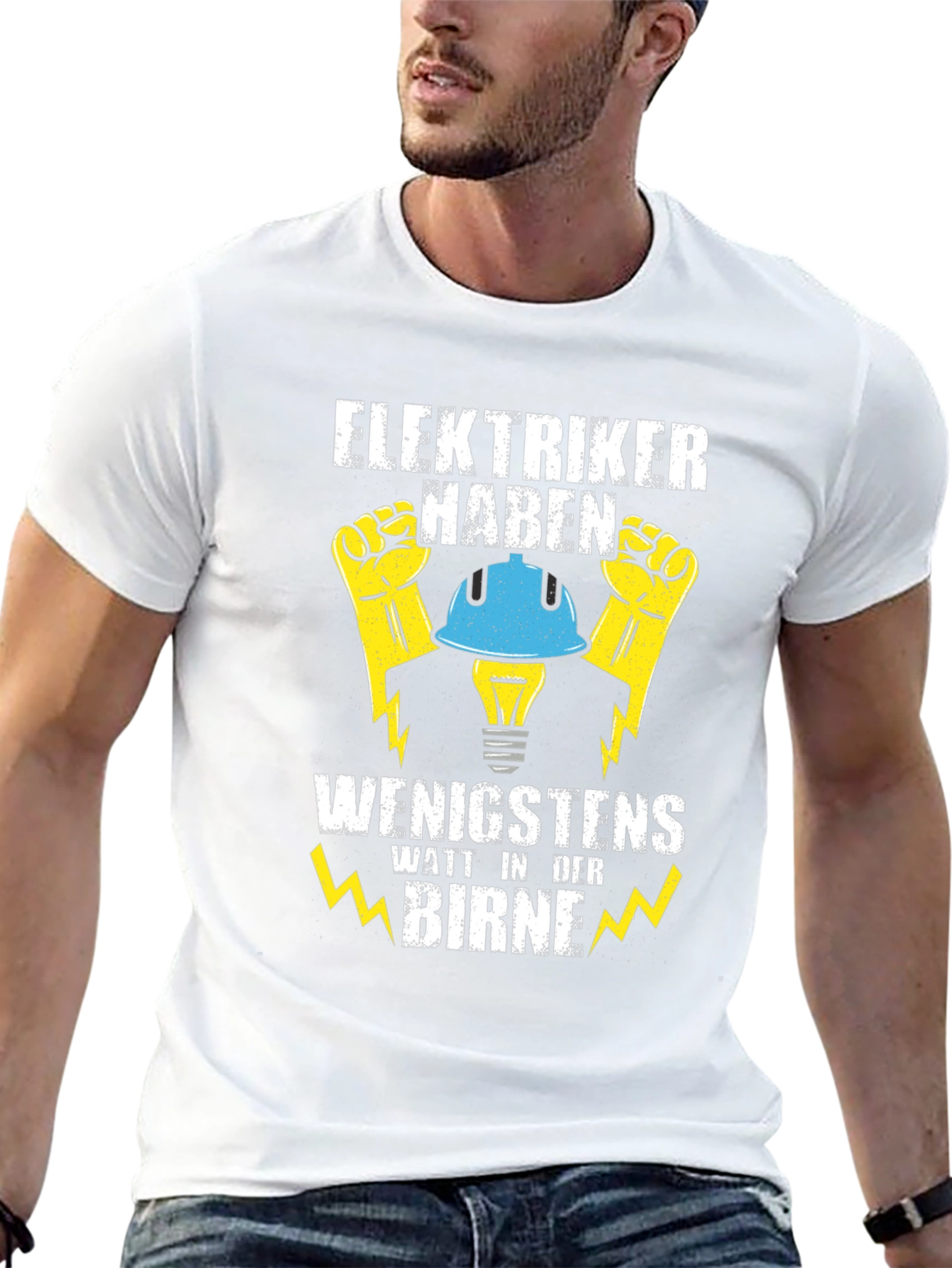 Electrician Humor T-Shirt - Watt In Der Birne