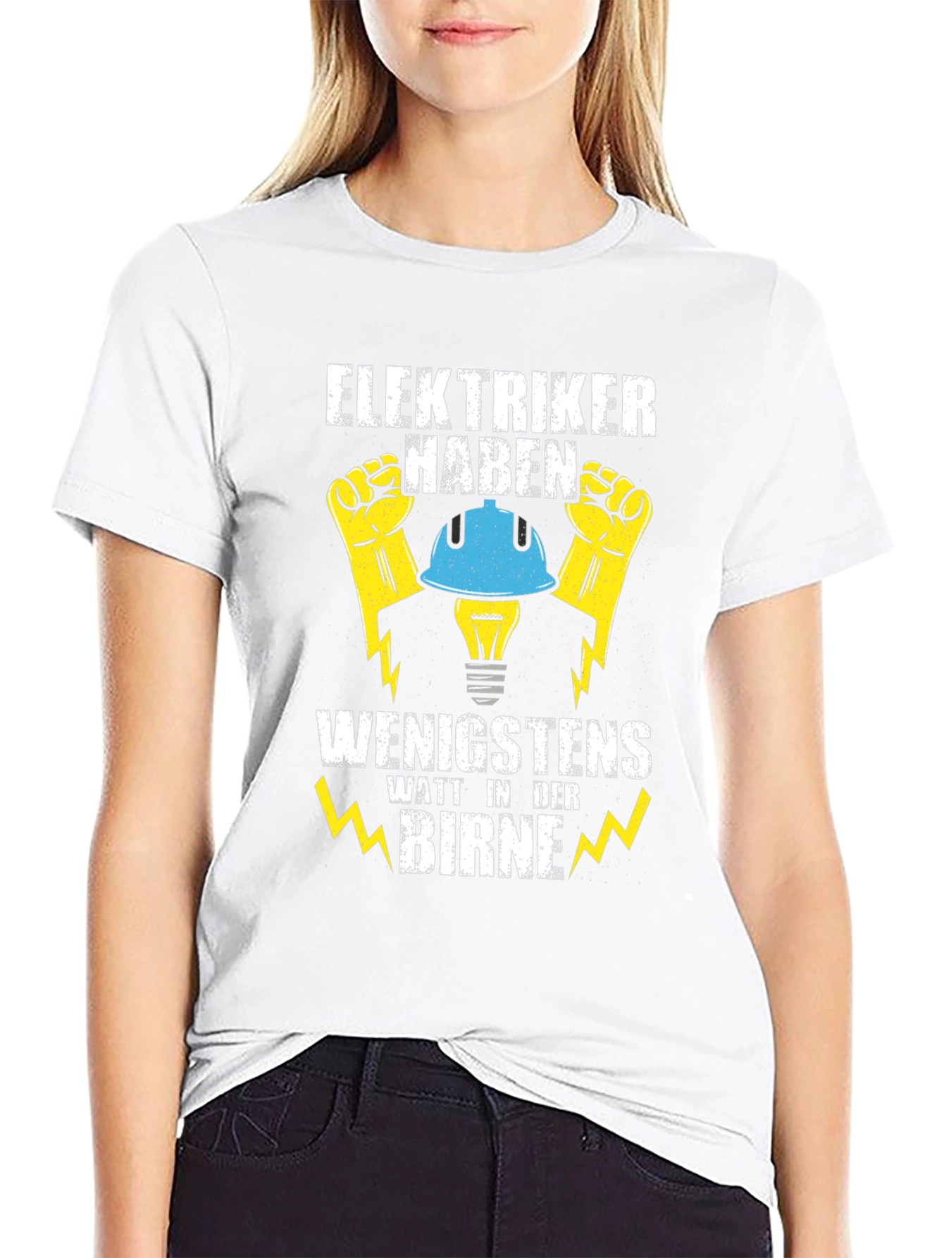 Electrician Humor T-Shirt - Watt In Der Birne
