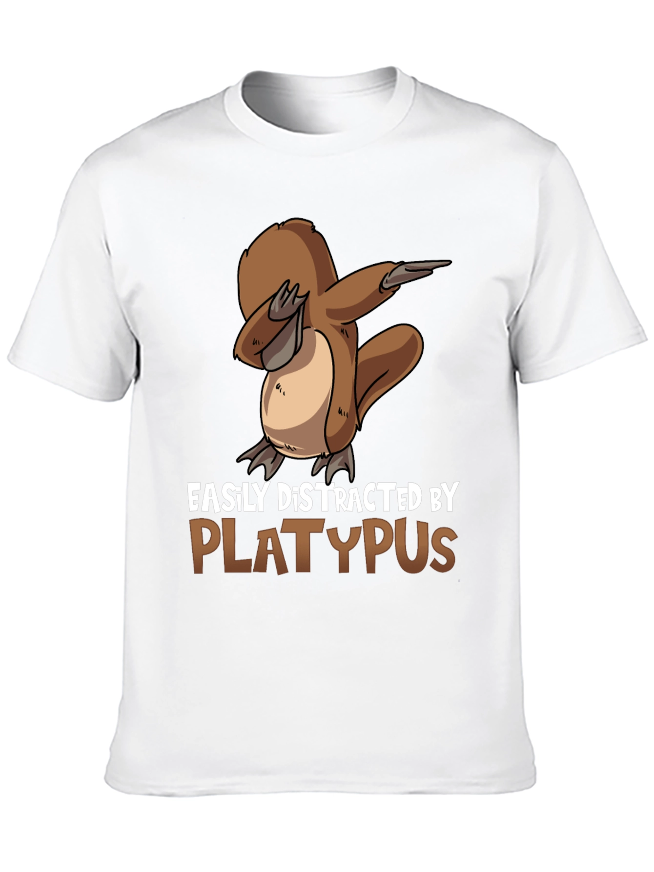 Easily Distracted By Platypus Black T-Shirt