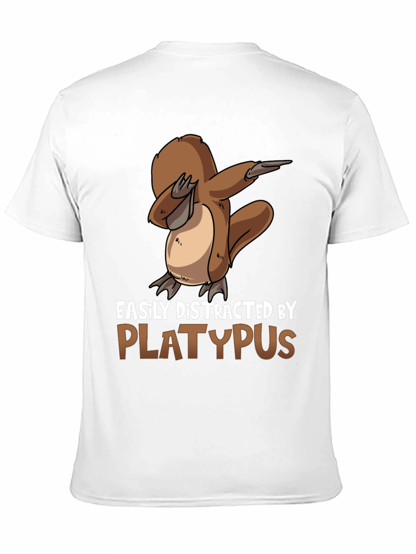 Easily Distracted By Platypus Black T-Shirt