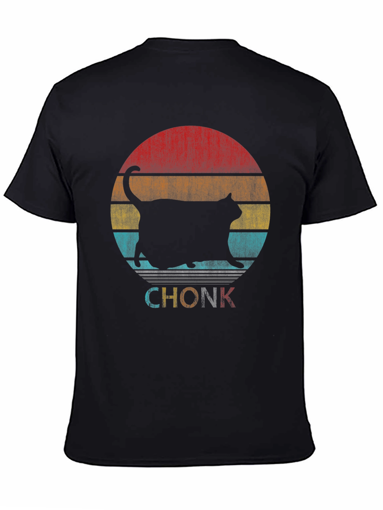Chonk Cat Retro T-Shirt Funny Graphic Tee