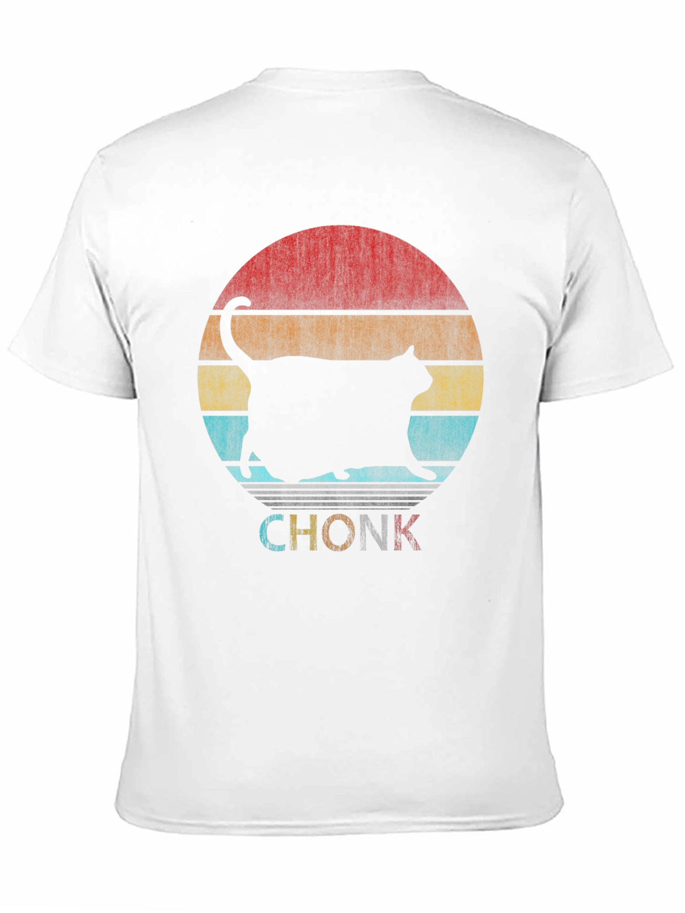 Chonk Cat Retro T-Shirt Funny Graphic Tee