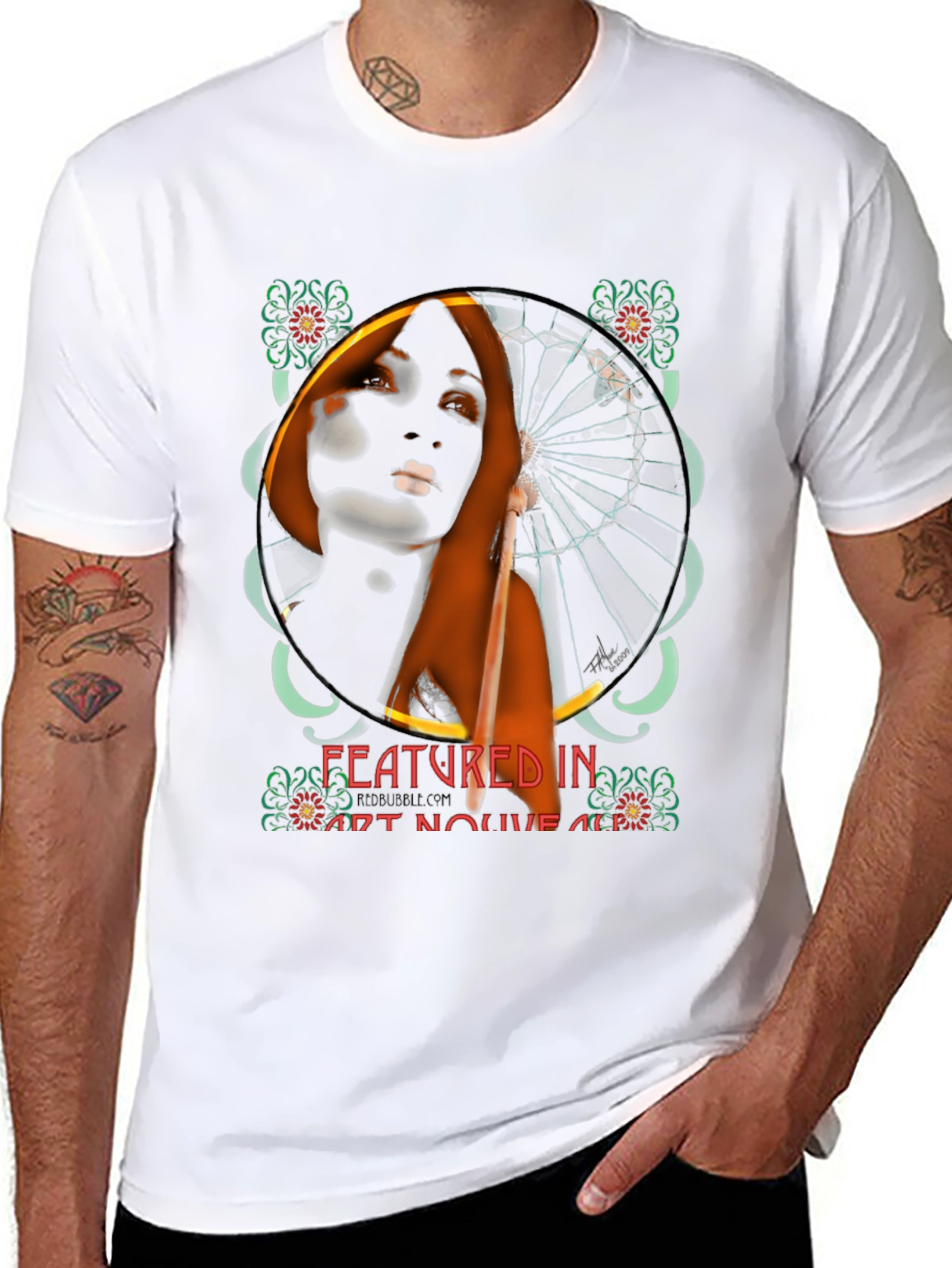 Art Nouveau Woman Graphic Tee