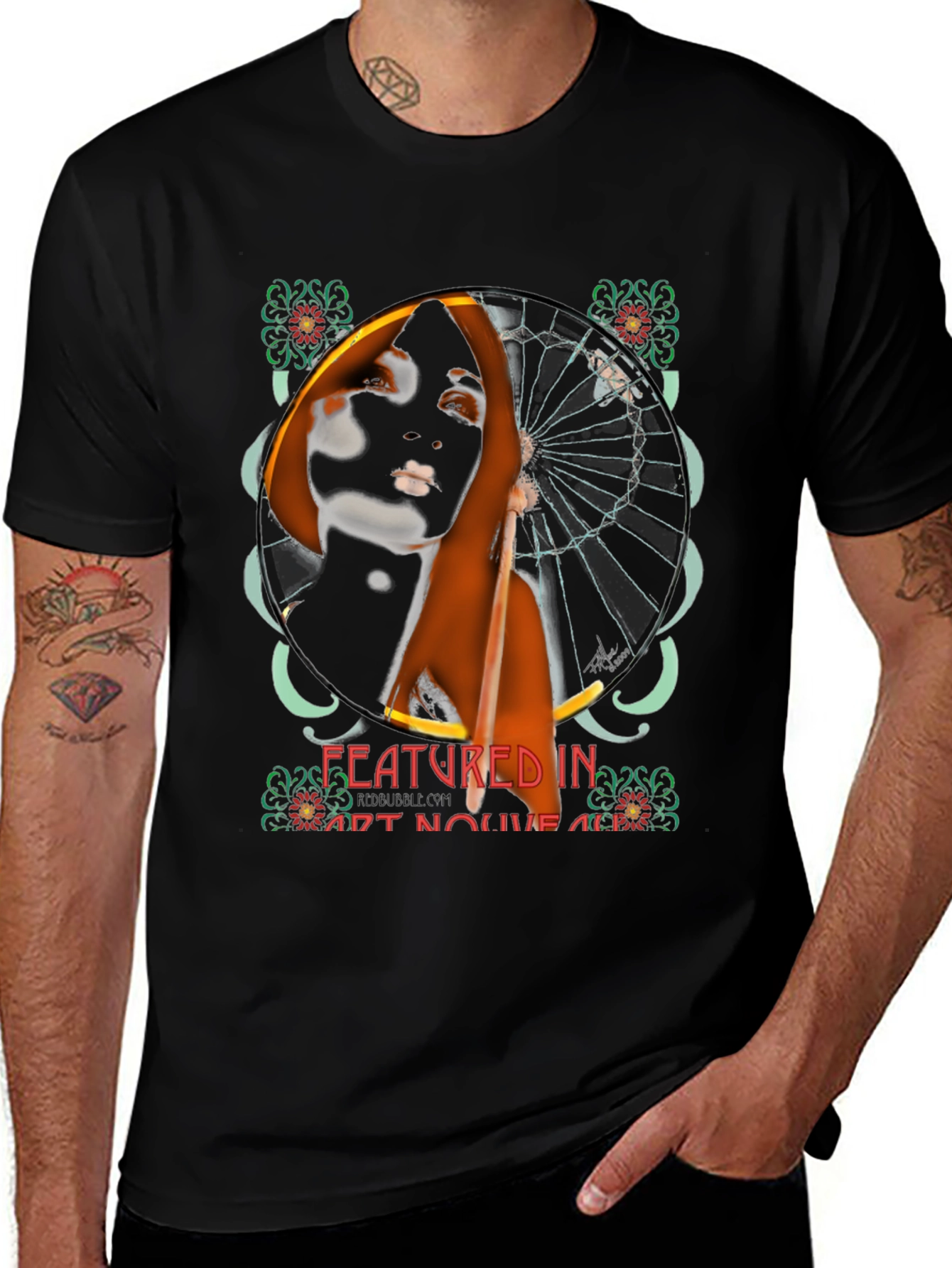 Art Nouveau Woman Graphic Tee