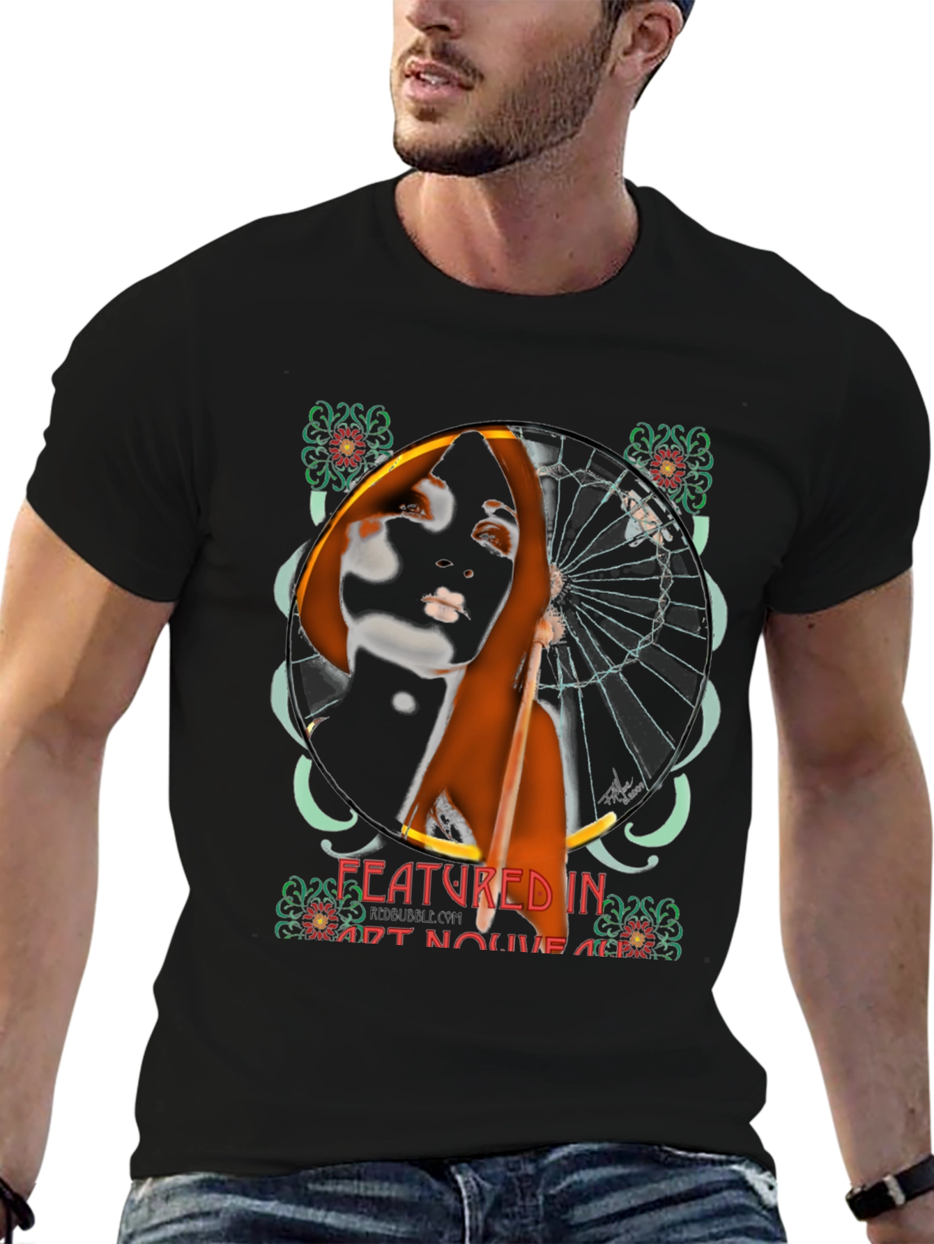 Art Nouveau Woman Graphic Tee