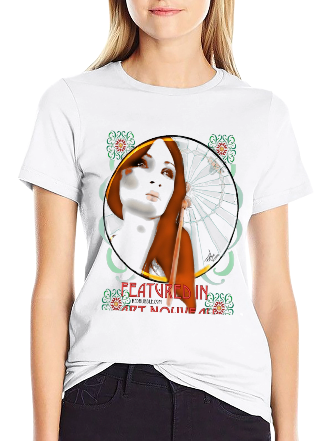 Art Nouveau Woman Graphic Tee