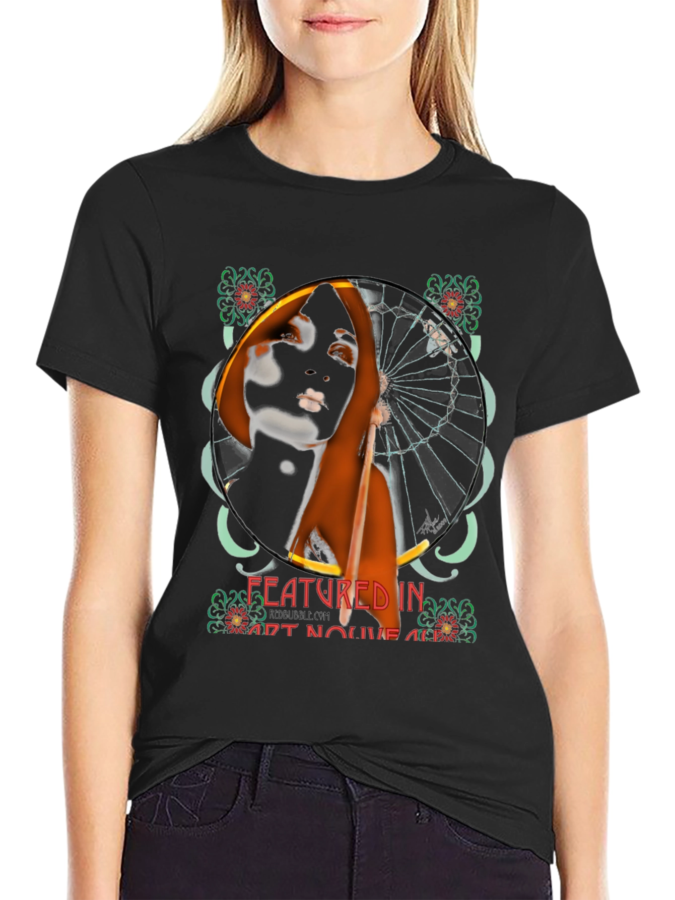 Art Nouveau Woman Graphic Tee