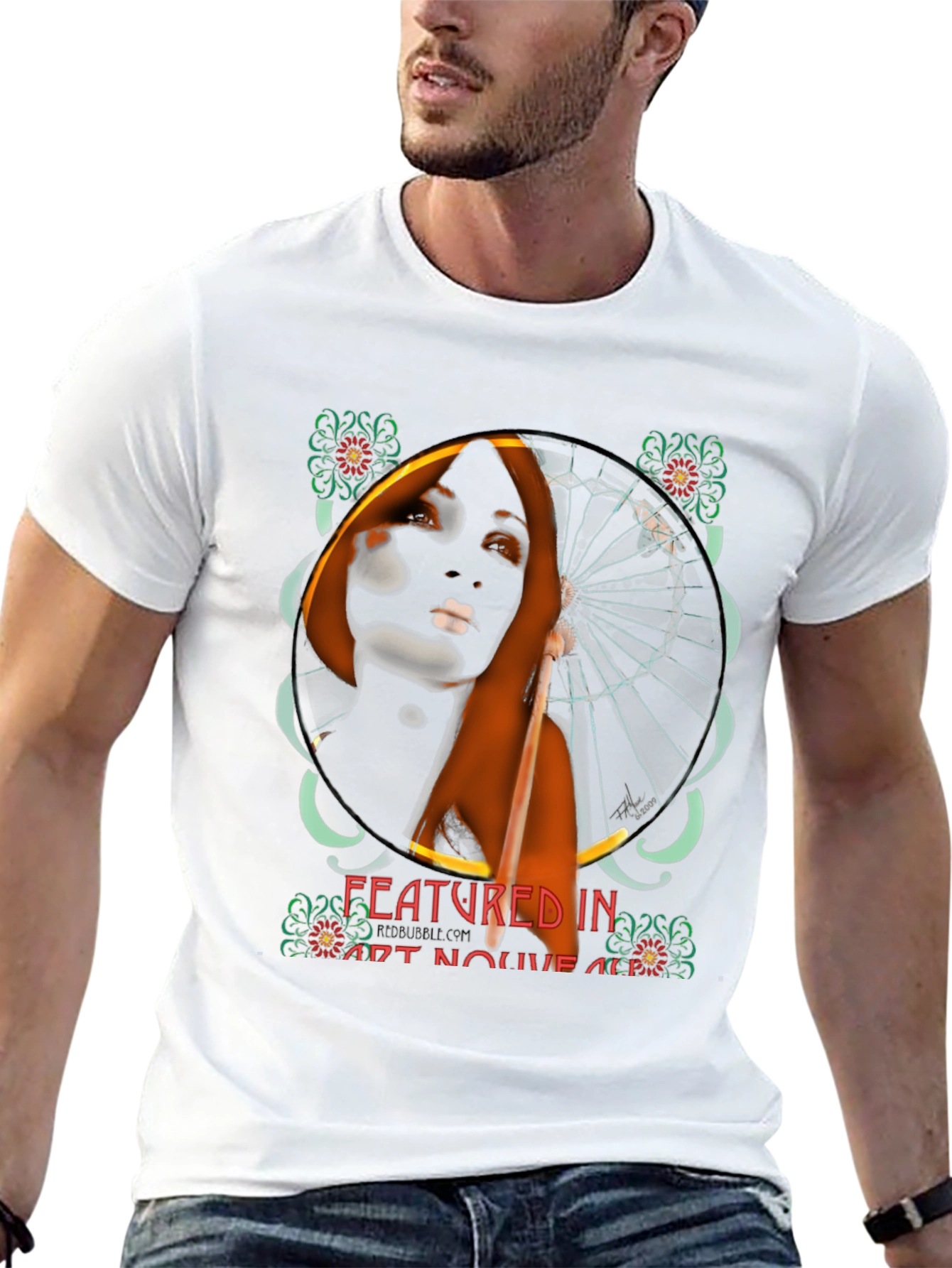 Art Nouveau Woman Graphic Tee