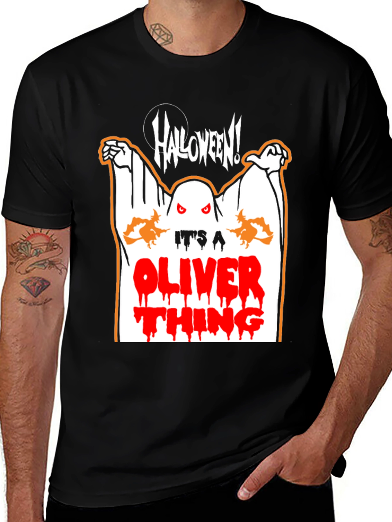 Oliver Halloween Ghost T-Shirt