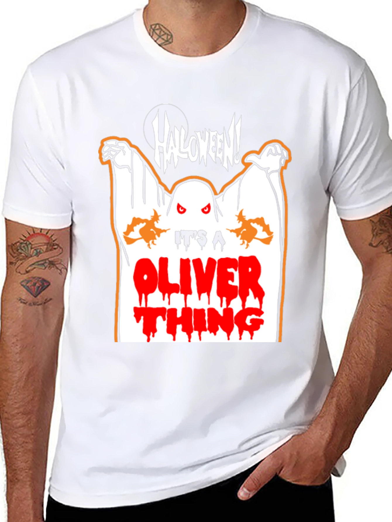 Oliver Halloween Ghost T-Shirt
