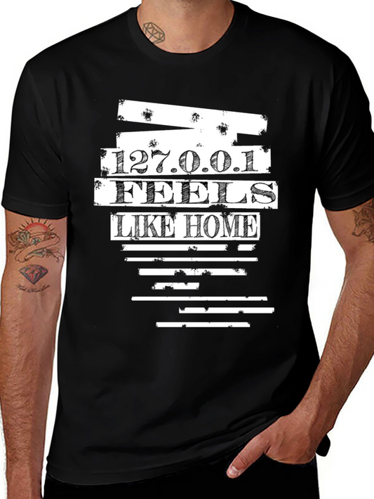 127.0.0.1 Feels Like Home Black Tee