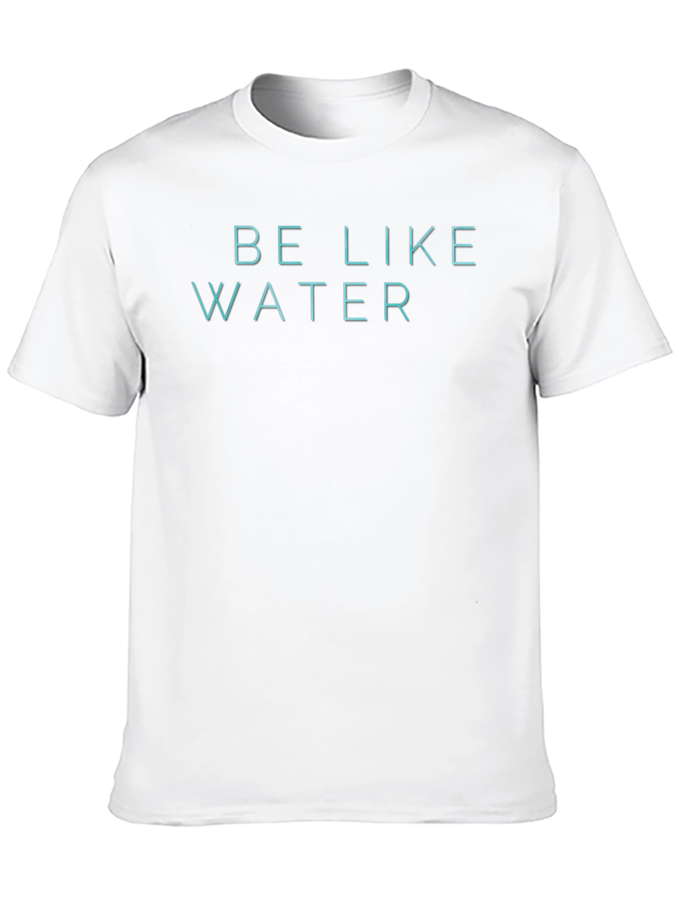 Be Like Water Graphic Tee - Black Cotton Blend