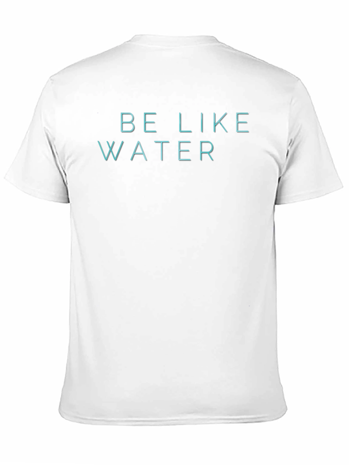 Be Like Water Graphic Tee - Black Cotton Blend