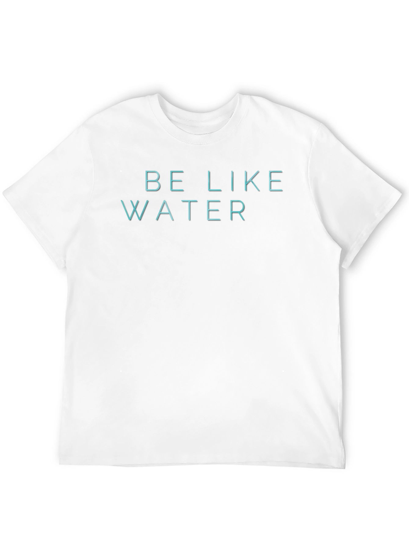Be Like Water Graphic Tee - Black Cotton Blend