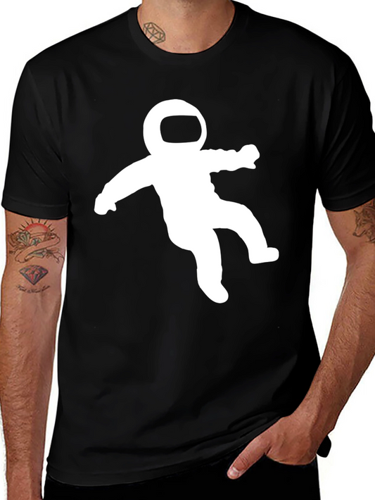 Astronaut Graphic Black T-Shirt - Space Explorer Tee