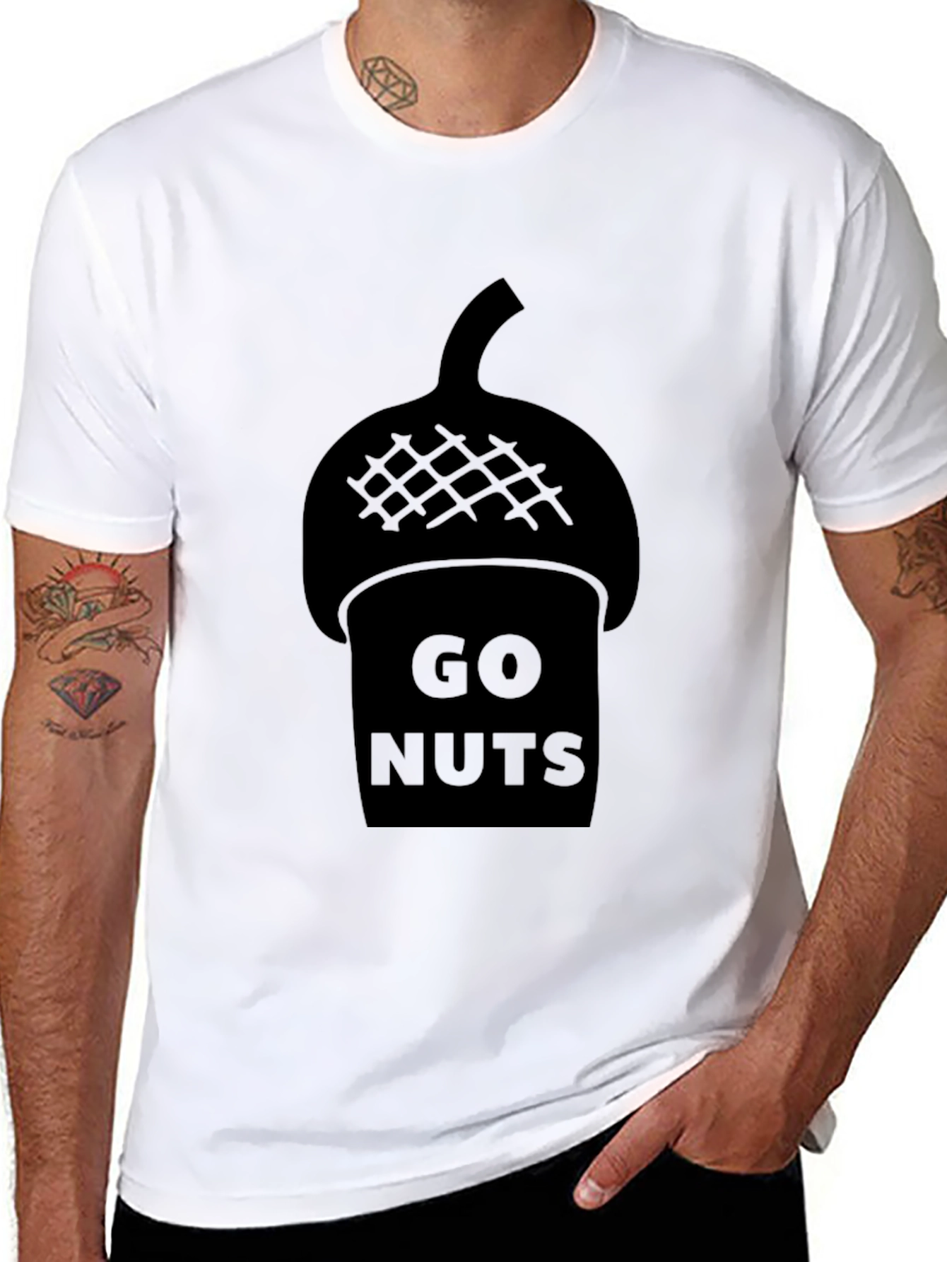 Go Nuts Acorn Graphic T-Shirt