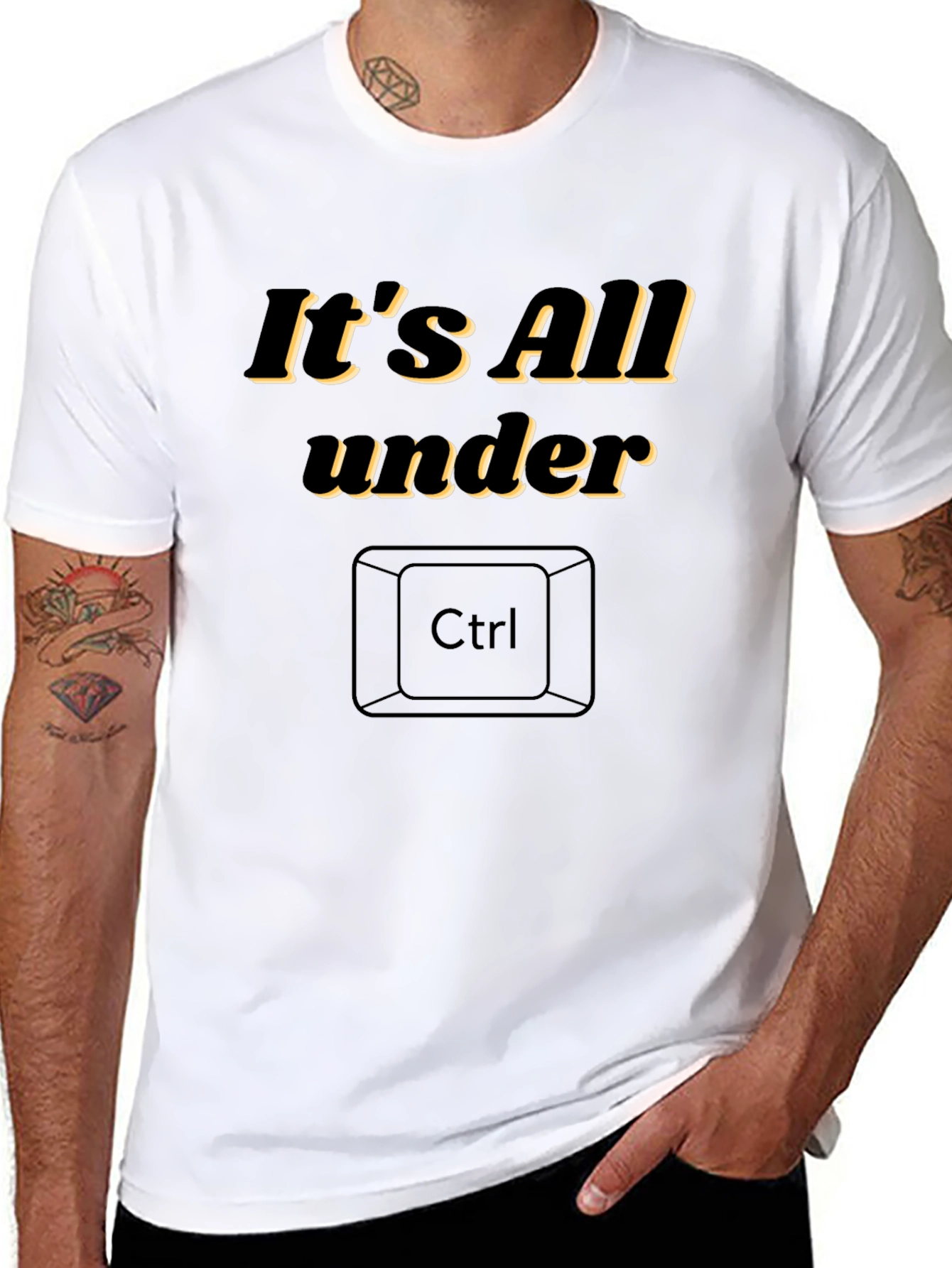 Its All Under Ctrl Funny Graphic T-Shirt