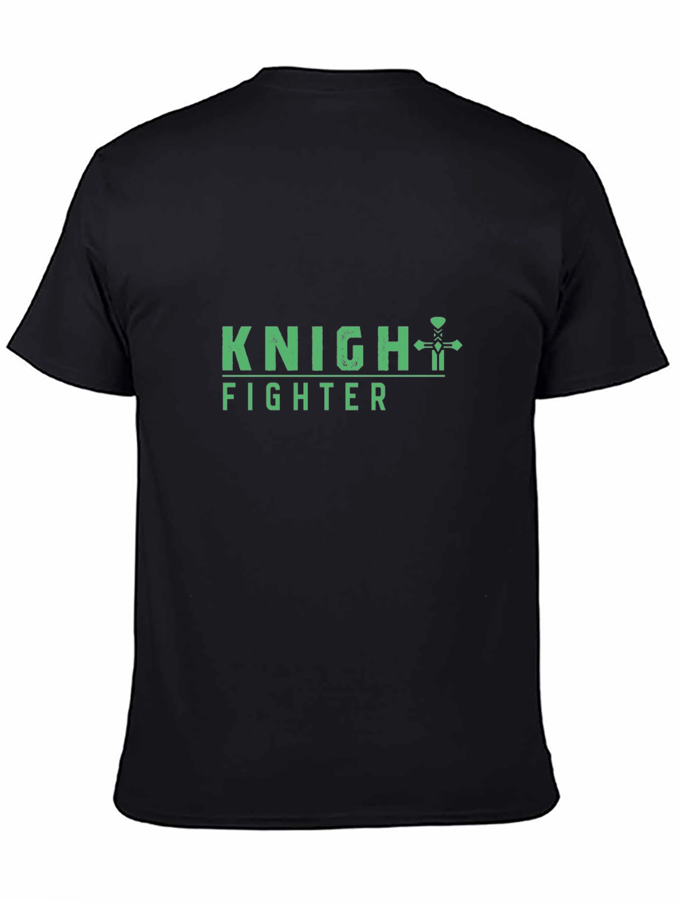 Knight Fighter Graphic T-Shirt - Black