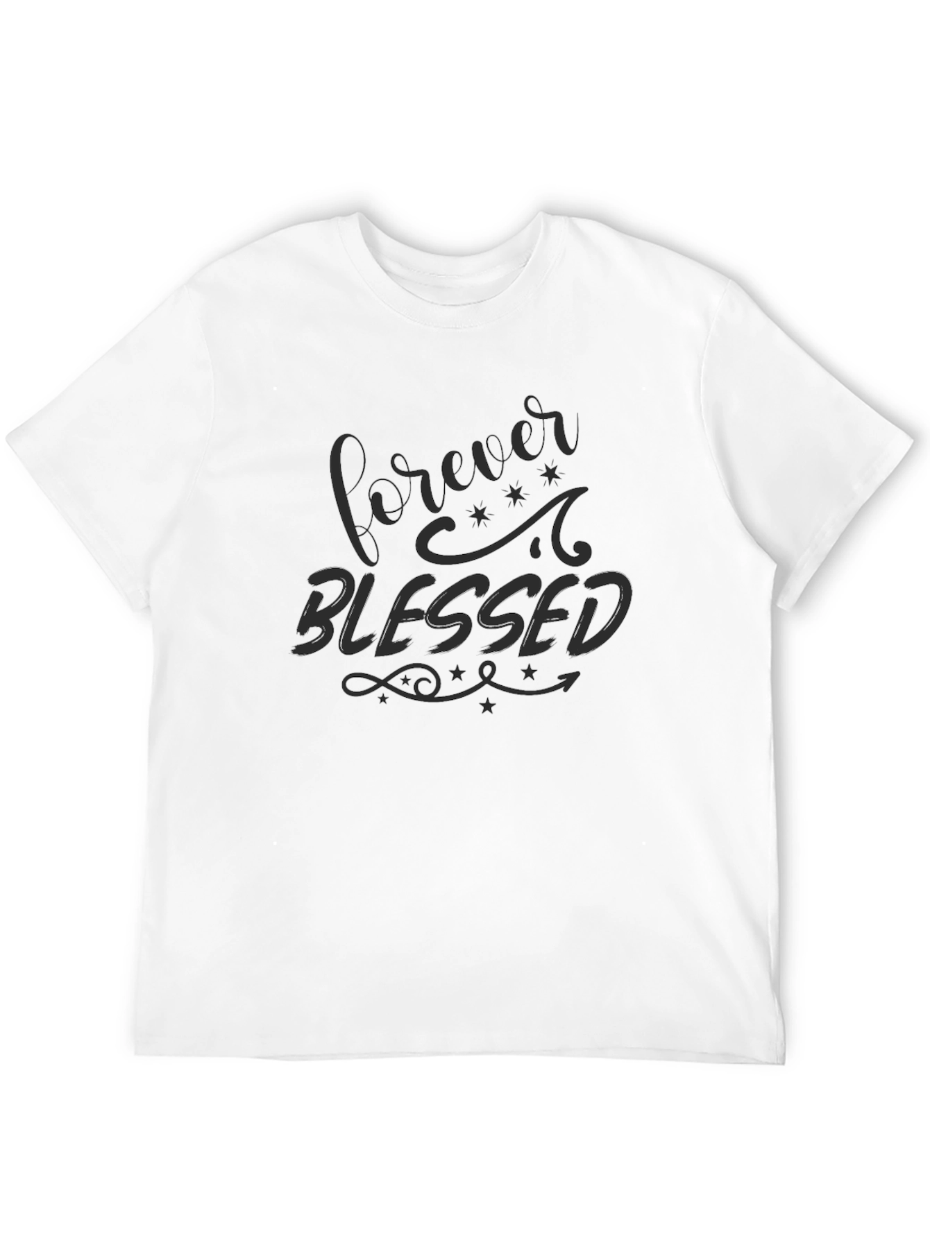 Forever Blessed Black Graphic Tee