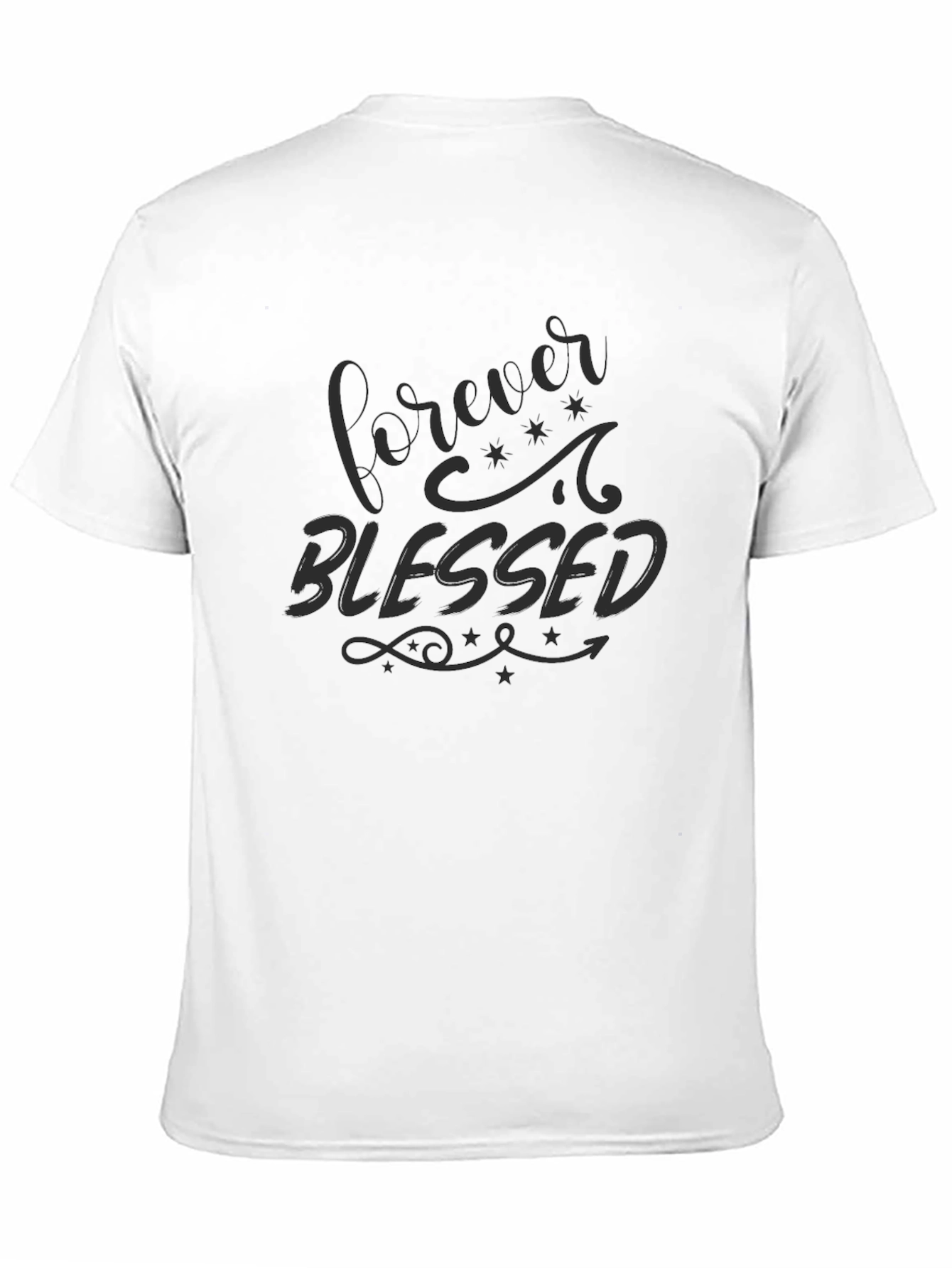 Forever Blessed Black Graphic Tee
