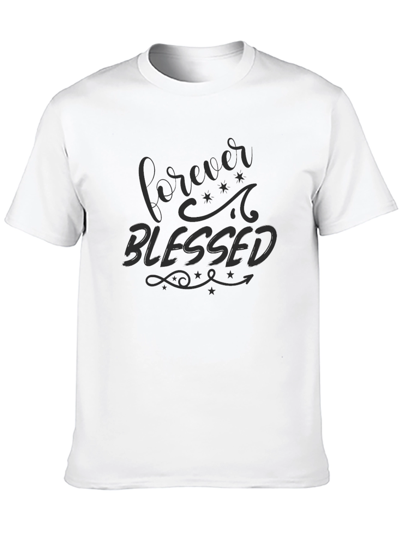 Forever Blessed Black Graphic Tee