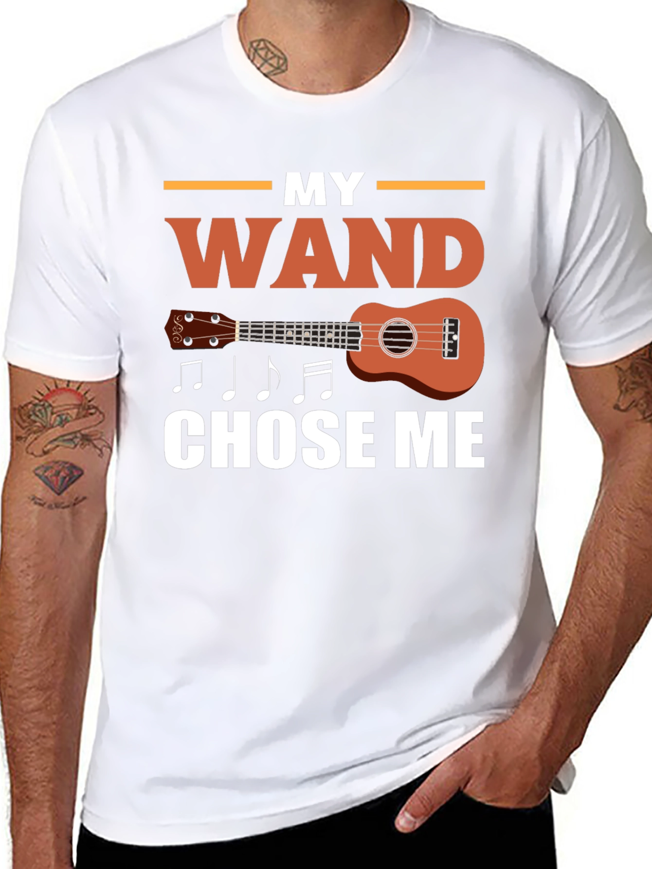 My Wand Chose Me Ukulele T-Shirt