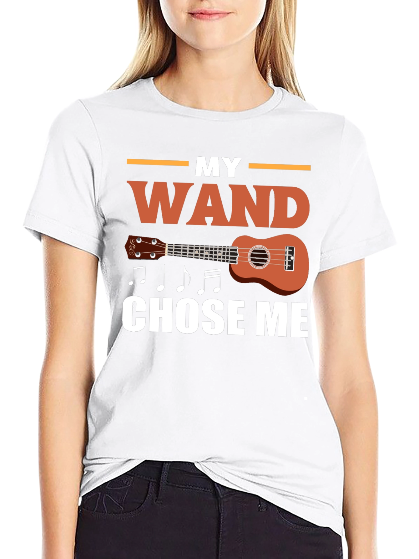 My Wand Chose Me Ukulele T-Shirt