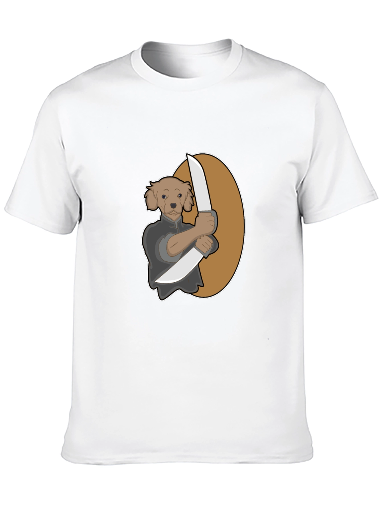 Dog Chef T-Shirt - Black Cartoon Design